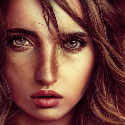 A Portrait Of Ana De Armas Fantasy Concept Art Intricate Ele