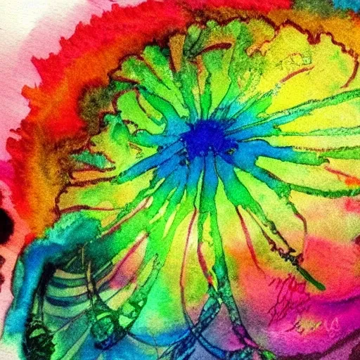 Water Color Trippy Arthub Ai