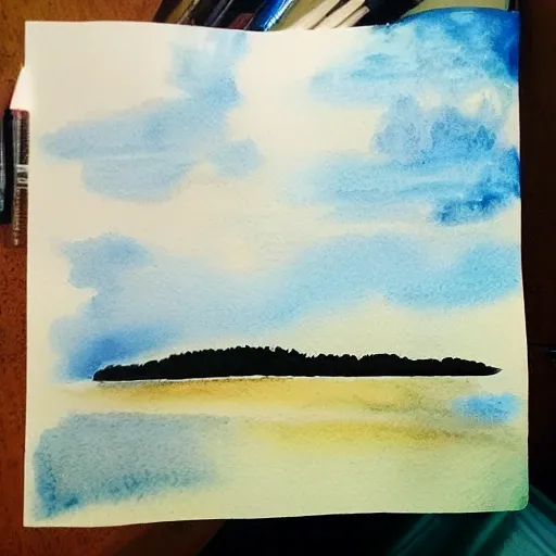 Sky Water Color Arthub Ai