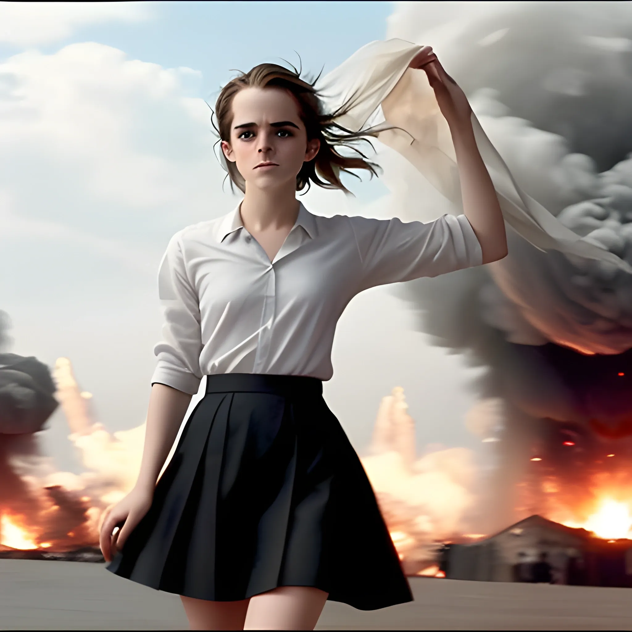 Take A Picture Of Emma Watson Keeping Her Skirt From Blowing Up Arthub Ai