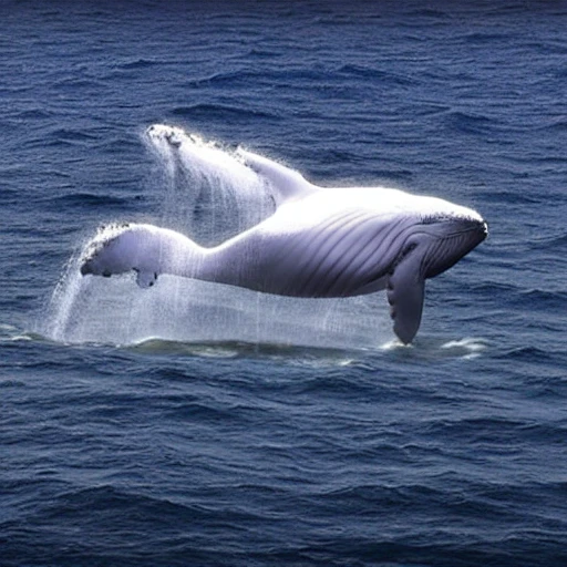 whale flying with astrounaut,3D