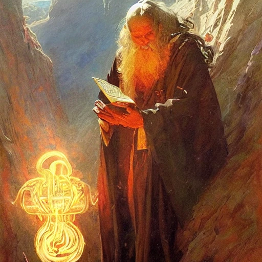 stunning male wizard casting his earth quake spell, highly detailed painting by gaston bussiere, craig mullins, j. c. leyendecker