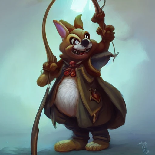 goofy little anthropomorphic rabbit bard adventurer, pretty, beautiful, dnd character art portrait, stupid grin, matte fantasy painting, deviantart artstation, by jason felix by steve argyle by tyler jacobson by peter mohrbacher, cinema