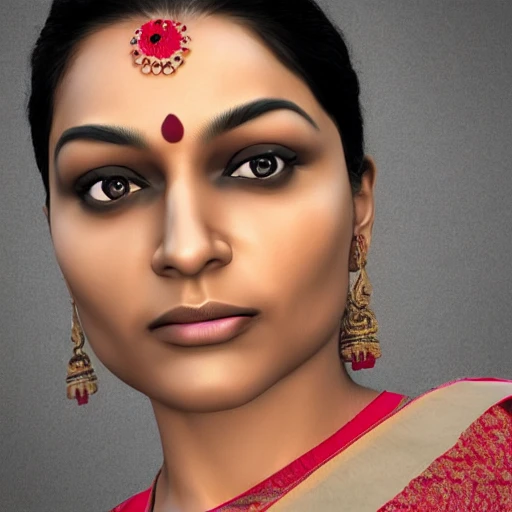 ULTRA REALISTIC INDIAN WOMAN, 3D