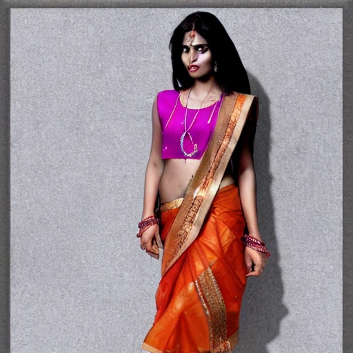 ULTRA REALISTIC INDIAN WOMAN fashion model, 3D