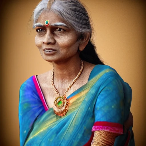 ULTRA REALISTIC mature INDIAN WOMAN, 3D