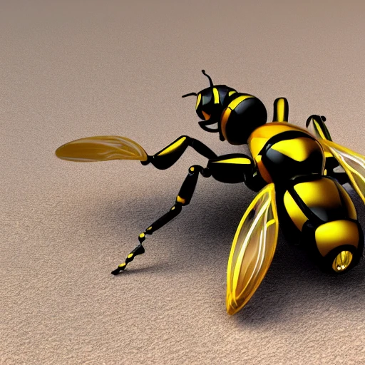 wasp robot, wasp of the future, The futuristic wasp, The futuristic wasp has arrived on our planet Earth, 3D