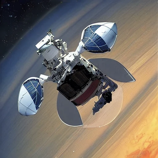 avispa astronauta en planeta saturno