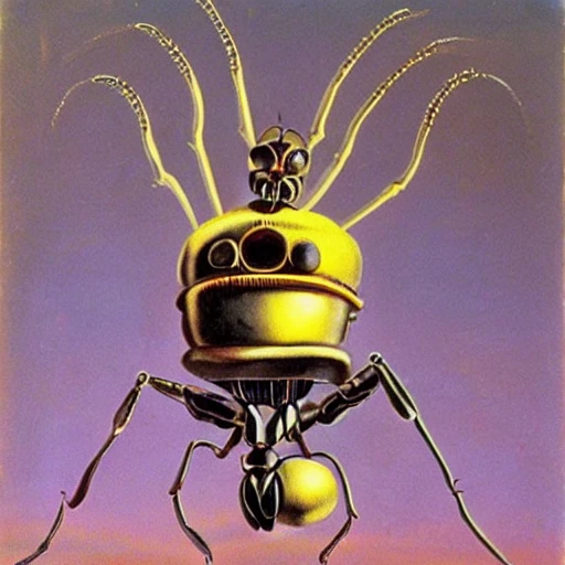 robot wasp, salvador dali