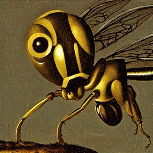 wasp, jheronimus bosch, robot