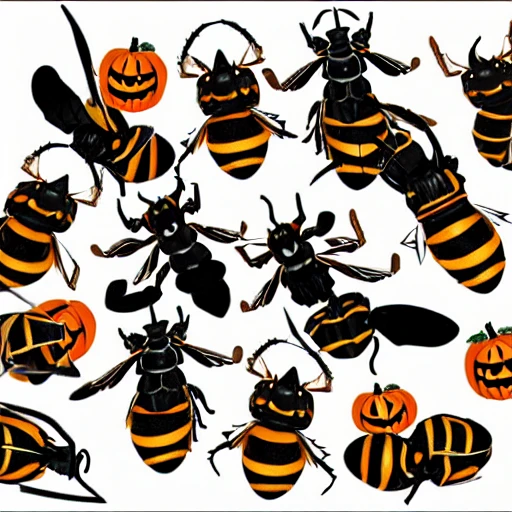 wasp halloween, 3D