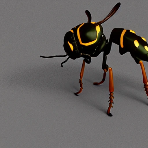 wasp halloween, fear, 3D