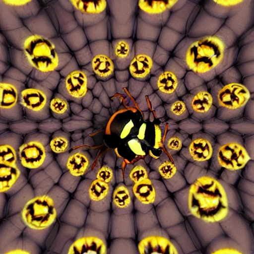 one wasp halloween, fear, 3D, Trippy, Trippy