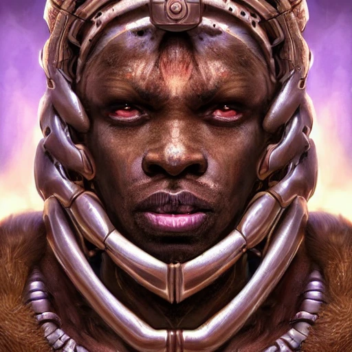 very detailed Hyper realistic photo of [humanoid god of distruction] brown skin, highly detailed, digital painting, artstation, 8k, concept art, smooth, sharp focus, illustration, cinematic lighting, high octane render, detailed environment, [extremely detailed face], [perfect human face], art by artgerm, Trippy, greek, high key lighting,  highly detailed, fine detail, intricate, award - winning, fantasy, 3D, [no watermarks]