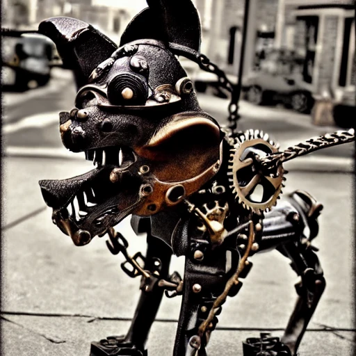 rabid dog, steampunk