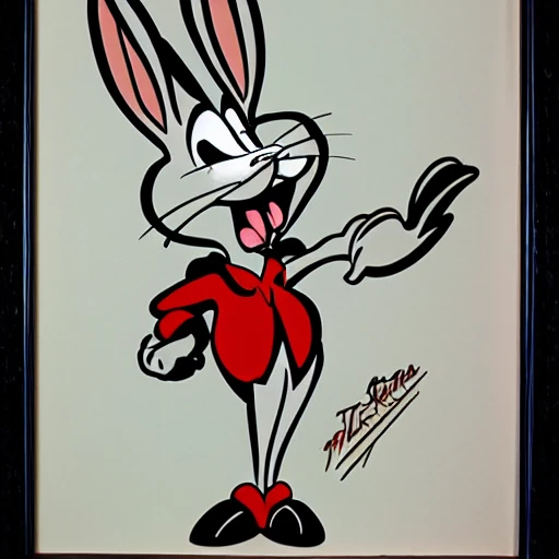 bugs bunny rabbit, smoking cigar, art by chuck jones, tex avery ...