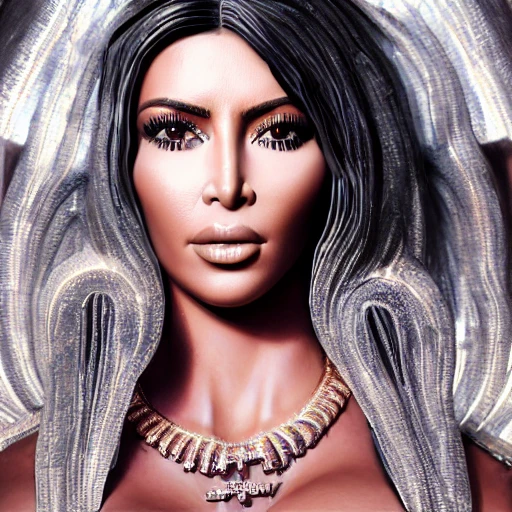 very detailed Hyper realistic 3d photo, of [kim kardashian as goddess of lust ], highly detailed, digital masterpiece , trippy, 8k, smooth, [sharp focus], fluorescent skin, unreal engine 5 rendered, illustration, cinematic lighting, [high octane render], detailed environment], [extremely detailed face], [perfect human face], high key lighting,  highly detailed, fine detail, intricate, award - winning, fantasy, 3D, [no watermarks], Use Face Correction:10, Use Upscaling: RealESRGAN_x4plus, 