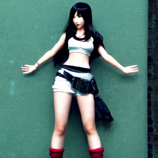 Tifa is a beautiful girl in final fantasy。
she is trying to show her ability to us. 
she is very nice to everyone.
