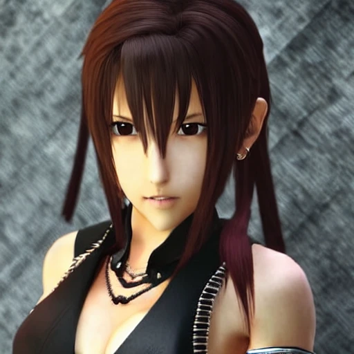 Tifa is a beautiful girl in final fantasy。
she is trying to show her ability to us. 
her style is a little bit traditional.