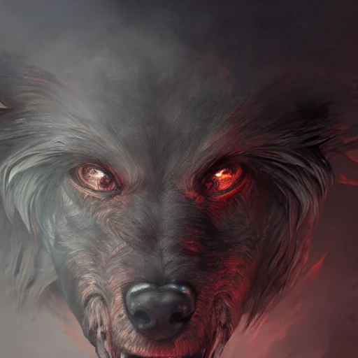 hellhound, intense stare, ultra detailed fantasy, realistic, close up character portrait, full body, dnd, rpg, lotr game design, by concept art, behance hd, artstation, deviantart, global illumination radiating a glowing , unreal engine 5, 3D, Oil Painting

, Pencil Sketch