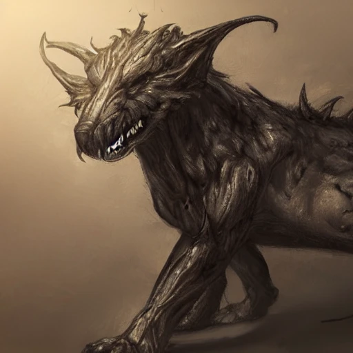 hellhound, looking at camera, intense stare, show legs with big paws, bloddy heart in mouth, ultra detailed fantasy, realistic, full body, symmetry, dnd, rpg, lotr game design, by concept art, behance hd, artstation, deviantart, global illumination radiating a glowing , unreal engine 5, 3D, Oil Painting, Pencil Sketch