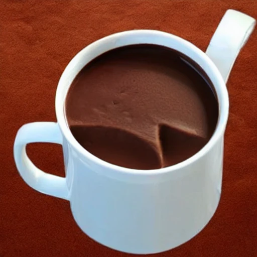 giant mug of hot chocolate bigger than a car