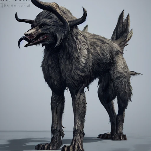 hellhound, looking at camera, intense stare, show legs with big paws, ultra detailed fantasy, realistic, full body, symmetry, dnd, rpg, lotr game design, by concept art, behance hd, artstation, deviantart, global illumination radiating a glowing , unreal engine 5, 3D, Oil Painting