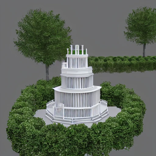 gilbert temple, , 3D