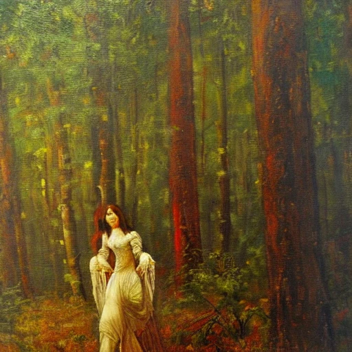 RUBENCHIK VALENTIN
, Oil Painting, da vinci,  forest