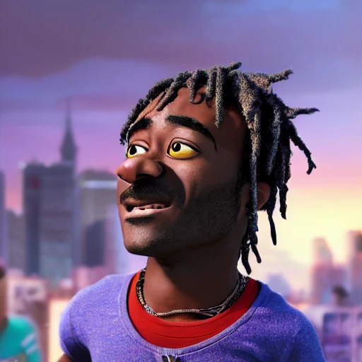 a hyper realistic movie poster of, lil uzi vert, as seen in millennium despicable me 3 (2017), brown skin high definition, Detailed and Intricate, Geometric, CGI, PBR, detailed, digital masterpiece, 8k, smooth, [sharp focus], unreal engine 5 rendered, illustration, cinematic lighting, [high octane render], detailed environment], [high key lighting, highly detailed, fine detail, intricate, award - winning, {high definition anatomy}, 3D