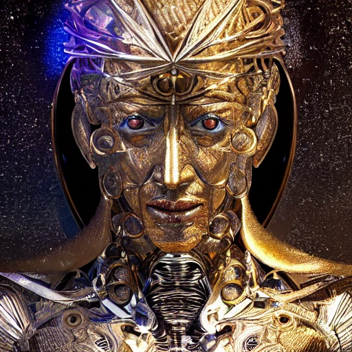 very detailed full body Hyper realistic photo of [humanoid god of stars], highly detailed, digital painting, artstation, 8 k, concept art, smooth, [sharp focus,] illustration, cinematic lighting, [high octane render], detailed environment], [extremely detailed face], [perfect human face],Trippy, greek, high key lighting,  highly detailed, fine detail, intricate, award - winning, fantasy, 3D, [no watermarks] Width: 512 Height: 512 Seed: 2999669 Steps: 50 Guidance Scale: 7.5 Prompt Strength: 0.8 Use Face Correction: None Use Upscaling: RealESRGAN_x4plus Sampler: euler_a Negative Prompt: Stable Diffusion Model: C:\stable-diffusion-ui\models\stable-diffusion\wd1-2_sd1-4_novelai_leak.ckpt