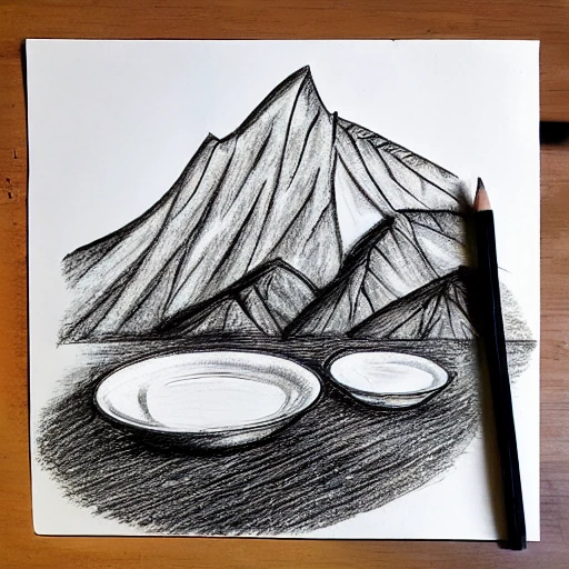 How to draw mountains by pencil with easy ways// - YouTube