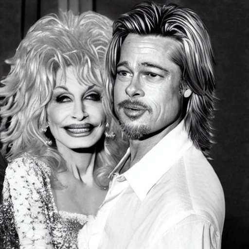 combine brad pitt and dolly parton faces