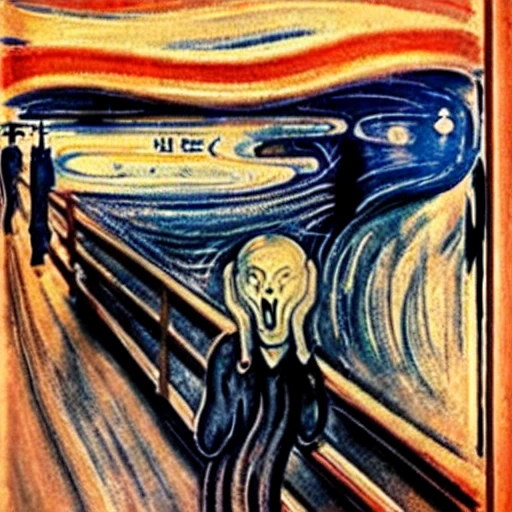 Edvard Munch, scream, Putin face
