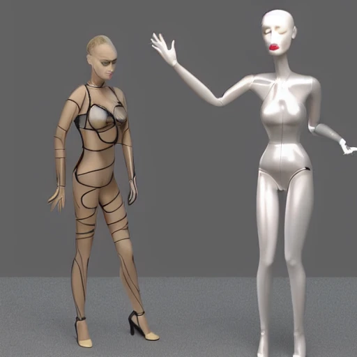 Both physically and mentally, a young lady became a living plastic mannequin villainess who plans to be perfect forever, to change others into living mannequins like her and not to be a human anymore., 3D