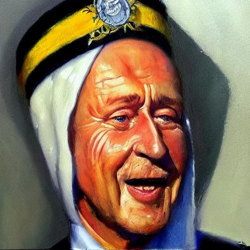 Илья Репин, Не Ждали, Владимир Путин, Украинский Флаг, Oil Painting