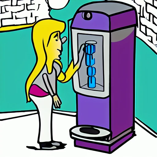 water cooler, Cartoon, Trippy