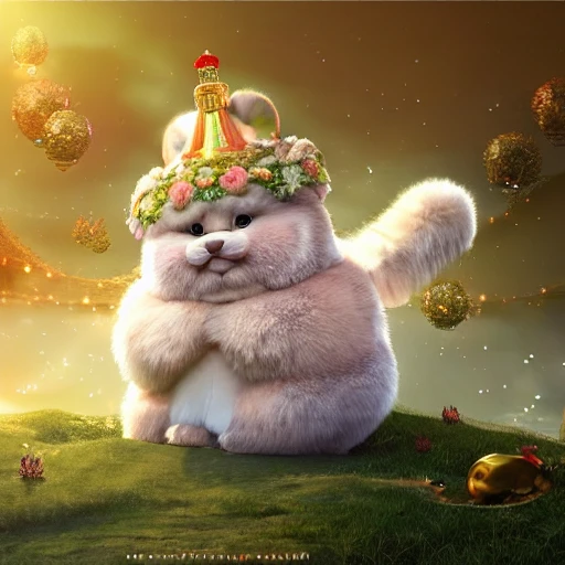 whimsical ultra cute Xi Jinping in fairytale landscape, pastel colors, fluffy fur, intricate details, v-ray, hyper detailed, ultra realistic, symmetrical, hd, 2k, cinematic atmosphere, rays of light, bright vivid colors, 3D