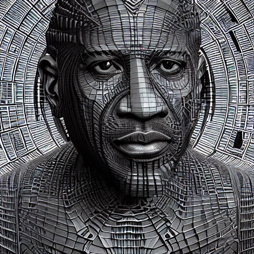 very detailed Hyper realistic 3d photo from afar, of Denzel Washington as god, art deco, very detailed, very realistic, Detailed and Intricate, Geometric, CGI, PBR, by Philippe Druillet, highly detailed, digital masterpiece, trippy, 8k, smooth, [sharp focus], unreal engine 5 rendered, illustration, cinematic lighting, [high octane render], detailed environment], [high key lighting, highly detailed, fine detail, intricate, award - winning, fantasy, 3D,