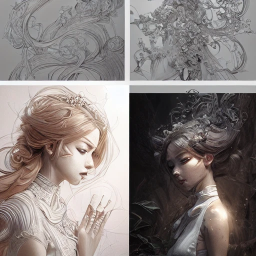 Very detailed. intricate, elegant, highly detailed. trending on artstation, digital art, by Stanley Artgerm Lau, WLOP, Rossdraws, James Jean, Andrei Riabovitchev, Marc Simonetti, Yoshitaka Amano, Pencil Sketch