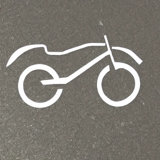 bike logo mtb, minimalist, straight