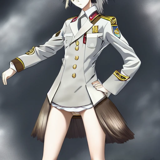 Download Woman Soldier Uniform Anime Wallpaper | Wallpapers.com