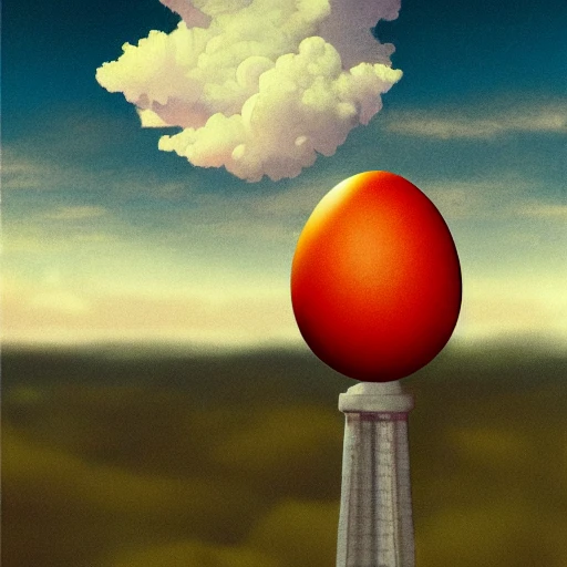 egg, japan, clouds, little prince, skyscraper, repin ilya, Trippy