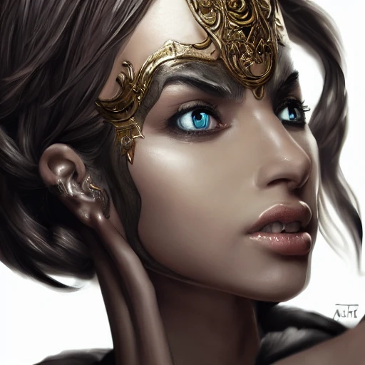 Very detailed. intricate, elegant, highly detailed, trending on artstation, digital art, perfect face, perfect eyes, perfect composition, by Stanley Artgerm Lau, beautiful perfect face, drow, viconia, Baldur's gate, black skin