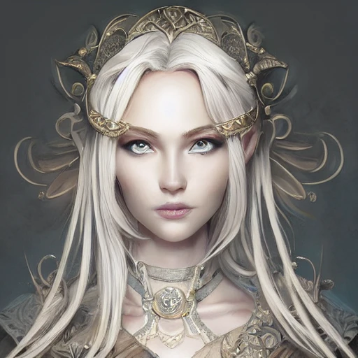 Very detailed. intricate, elegant, highly detailed, trending on artstation, digital art, perfect face, perfect eyes, perfect composition, by Stanley Artgerm Lau, beautiful perfect face, drow, viconia, Baldur's gate, brown skin, elf, jaheira