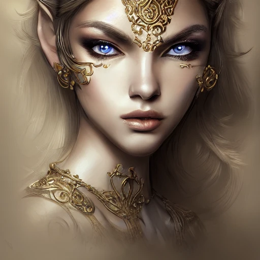 Very detailed. intricate, elegant, highly detailed, trending on artstation, digital art, perfect face, perfect eyes, perfect composition, by Stanley Artgerm Lau, beautiful perfect face, drow, viconia, Baldur's gate, brown skin, elf, Aérie
