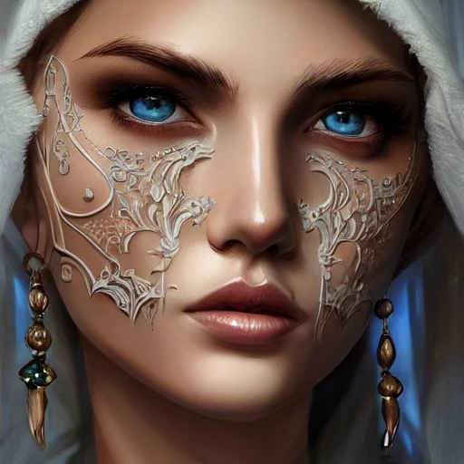 Very detailed. intricate, elegant, highly detailed, trending on artstation, digital art, perfect face, perfect eyes, perfect composition, by Stanley Artgerm Lau, beautiful perfect face, drow, viconia, Baldur's gate, brown skin, elf, Aerie