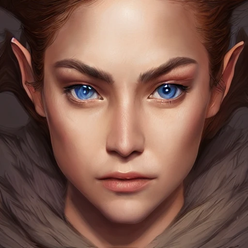 Very detailed. intricate, elegant, highly detailed, trending on artstation, digital art, perfect face, perfect eyes, perfect composition, by Stanley Artgerm Lau, beautiful perfect face, Baldur's gate, brown skin, elf, jake gyllenhaal