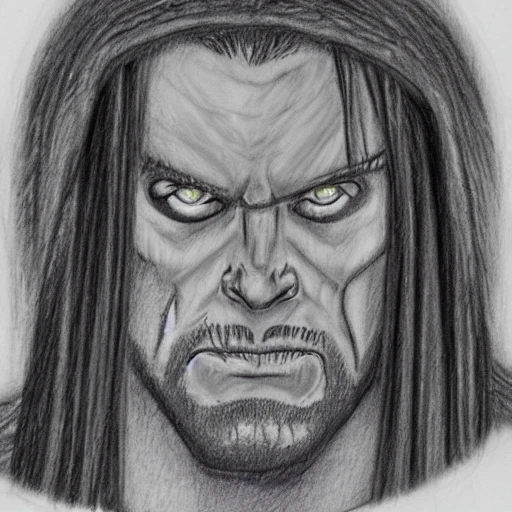 wwe undertaker wrestler, Pencil Sketch