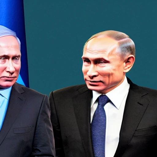 bibi netanyahu, IRAN, Putin, dark, , Trippy